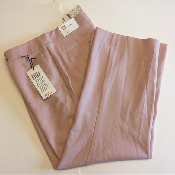 Express Pants - Express Editor Pink Flare Crop Pants